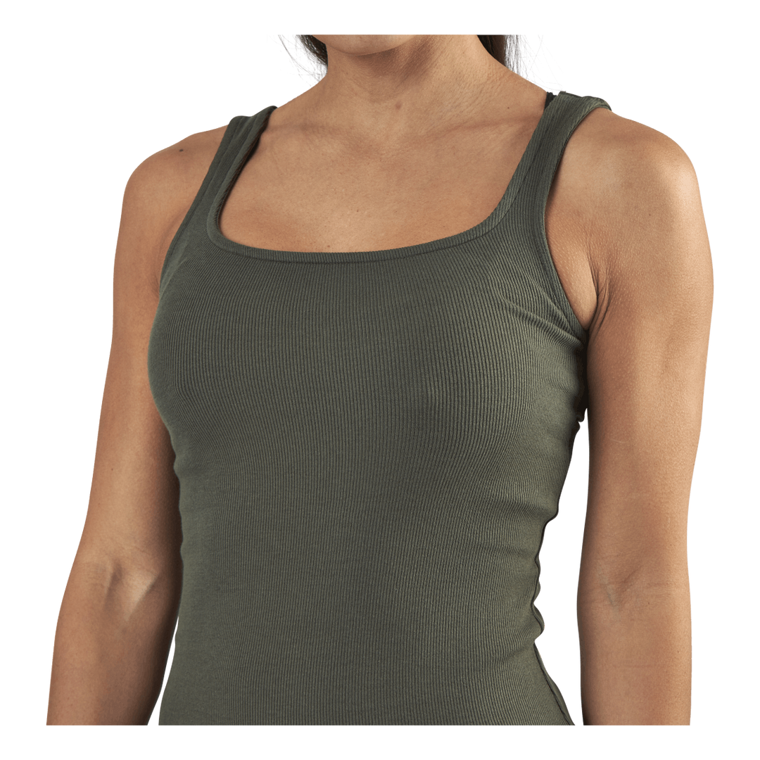 Tank Ribbed  Green