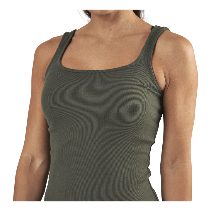 Tank Ribbed  Green