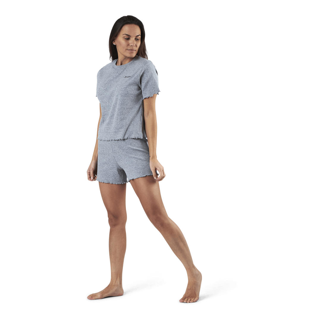 Sara Rib Pyjama Set Grey