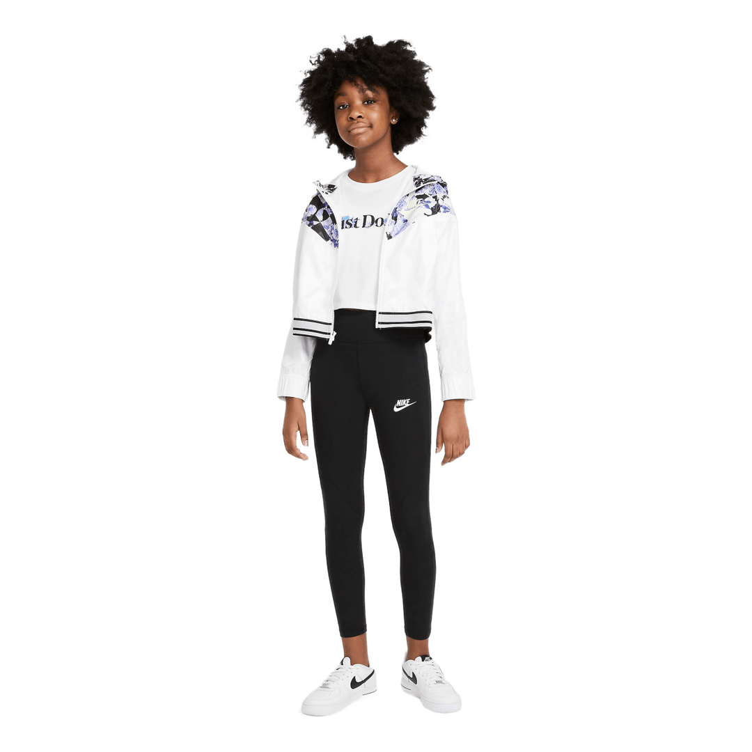 Sportswear Favorites Big Kids' (Girls') High-Waisted Leggings BLACK/WHITE