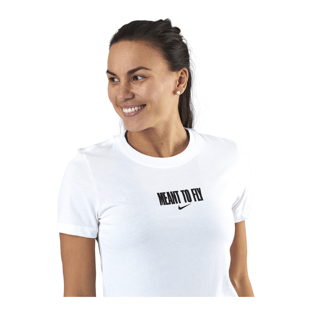 Womens Dri-Fit Tee - Meant To Fly White