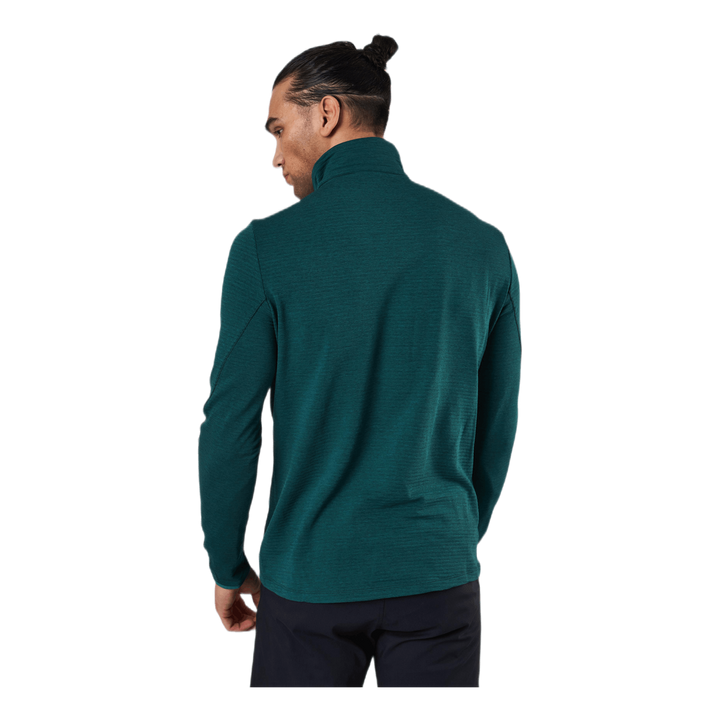 Outline Half Zip Midlayer Green