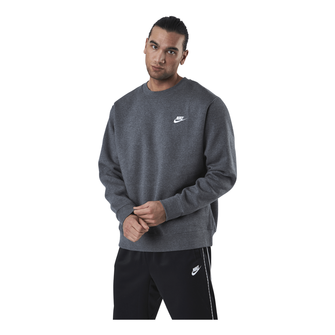 Sportswear Club Fleece Crew CHARCOAL HEATHR/WHITE