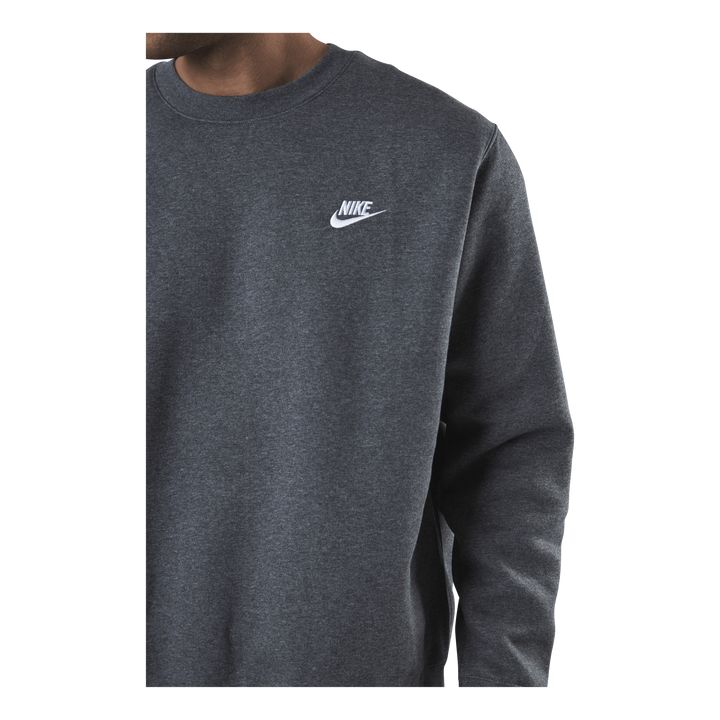 Sportswear Club Fleece Crew CHARCOAL HEATHR/WHITE