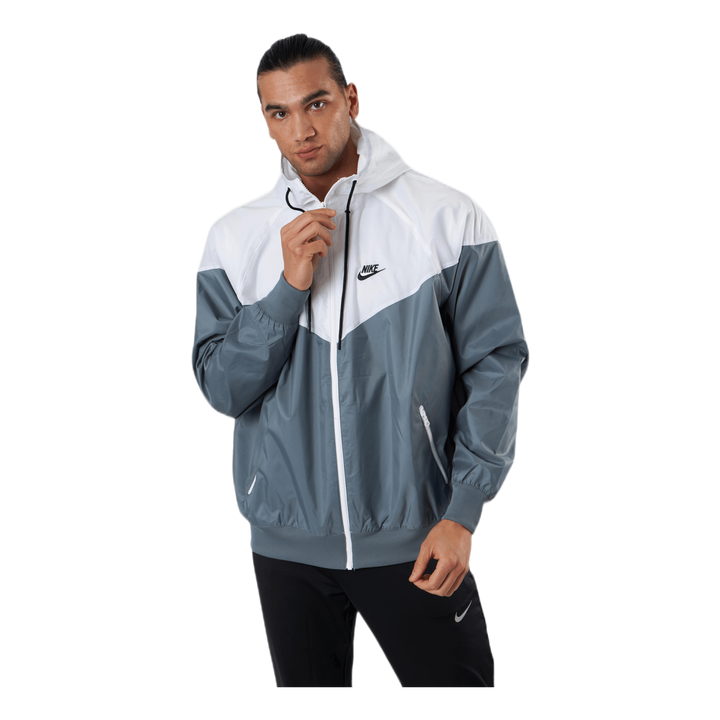 Sportswear Windrunner Men's Hooded Jacket SMOKE GREY/WHITE/SMOKE GREY/BLACK