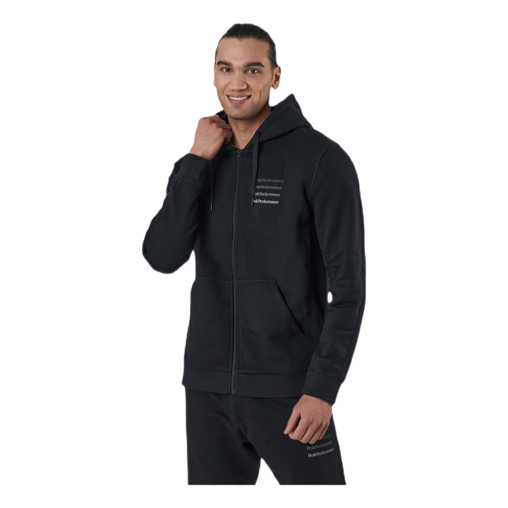 Ground Zip Hood Black