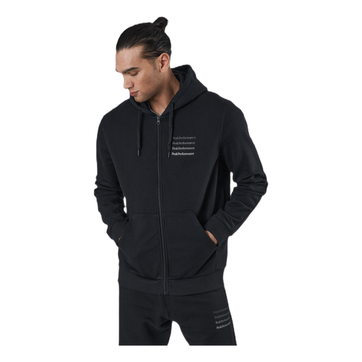 Ground Zip Hood Black