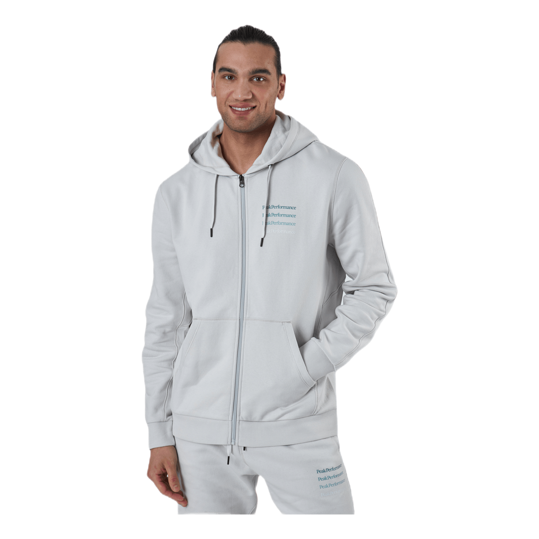 Peak Performance Ground Zip Hood Grey –