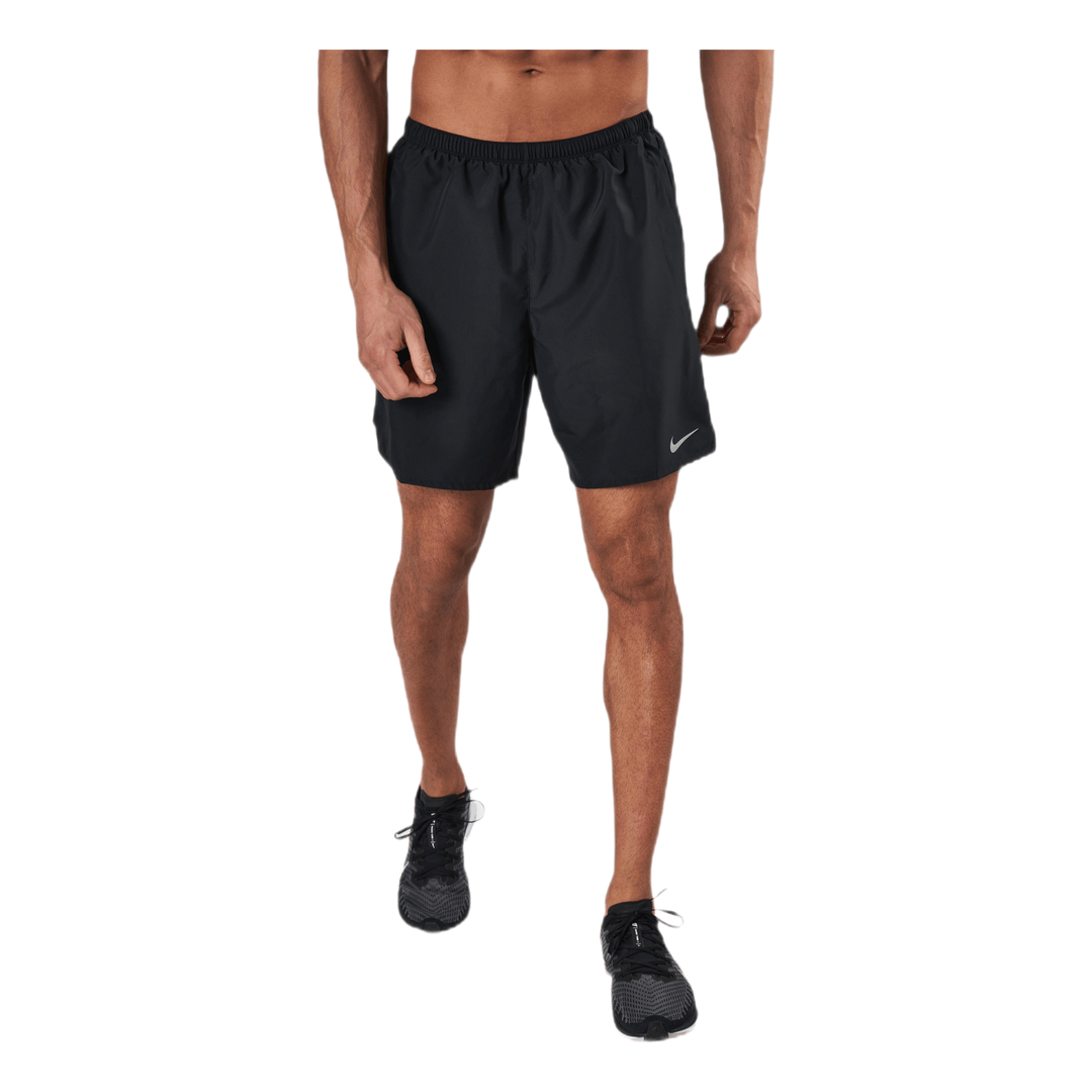 Nike Challenger Short 7 2 In 1 Black Silver Sportamore