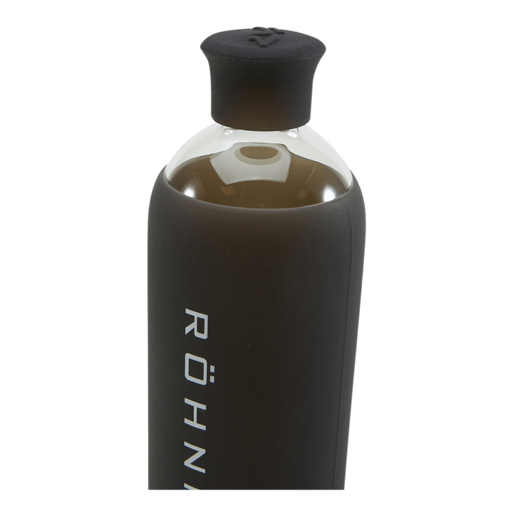 Glass Water Bottle Black