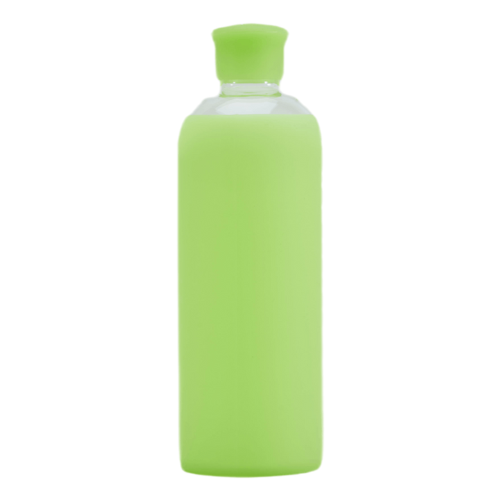 Glass Water Bottle Green