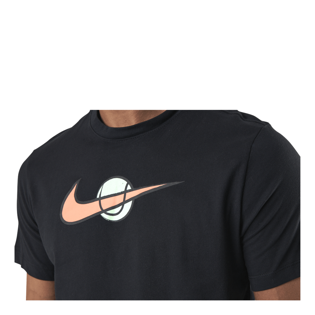 Court Swoosh Tee Black