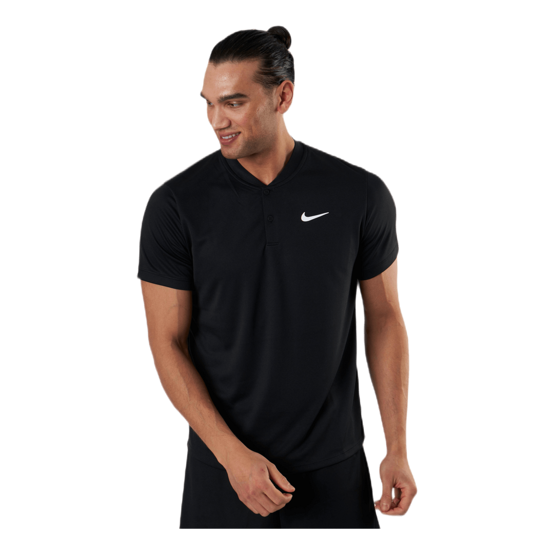Court Dry Nike Shirt Heren Zwart Nike Court Dry Polo Blade White