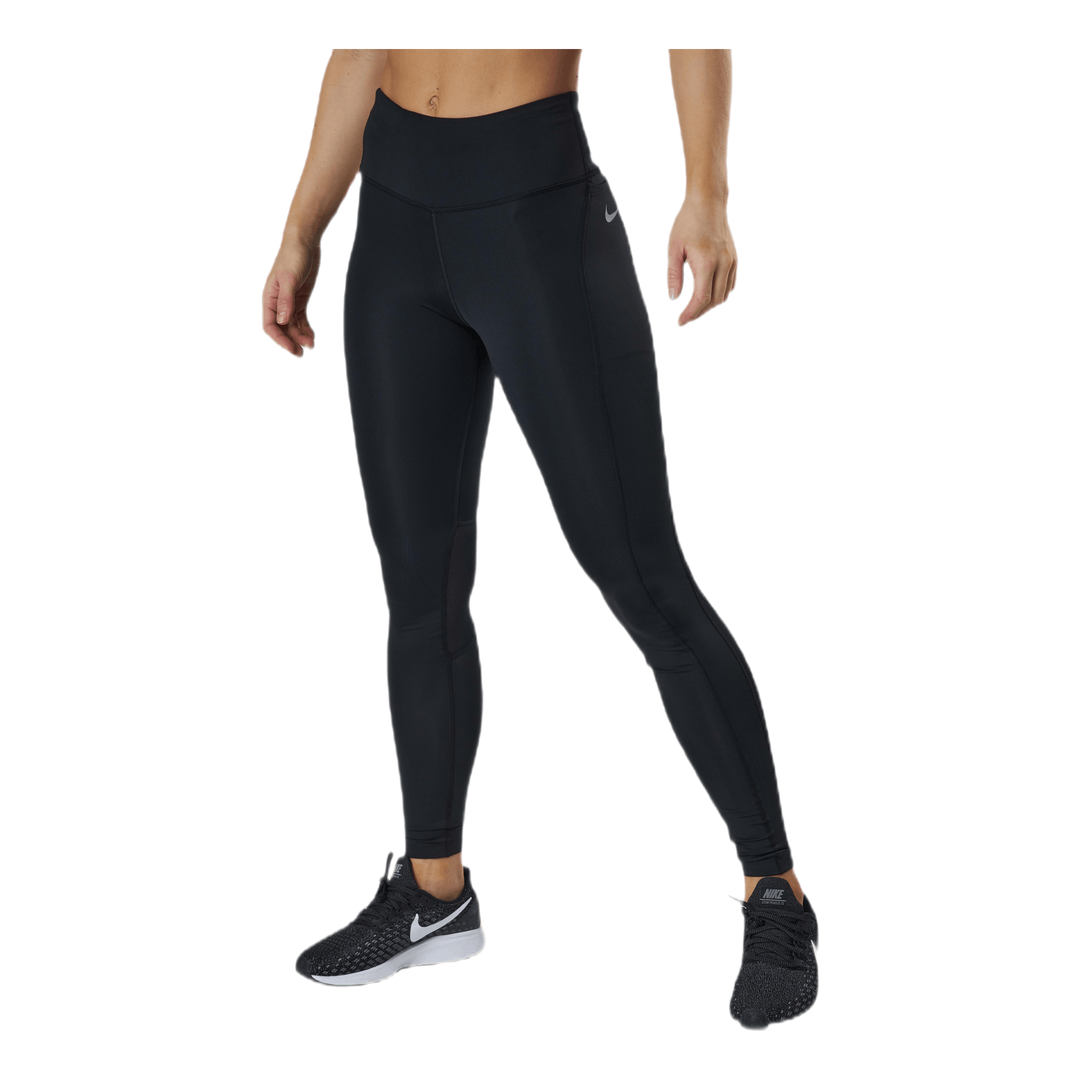 Epic Fast Women's Mid-Rise Pocket Running Leggings BLACK/REFLECTIVE SILV