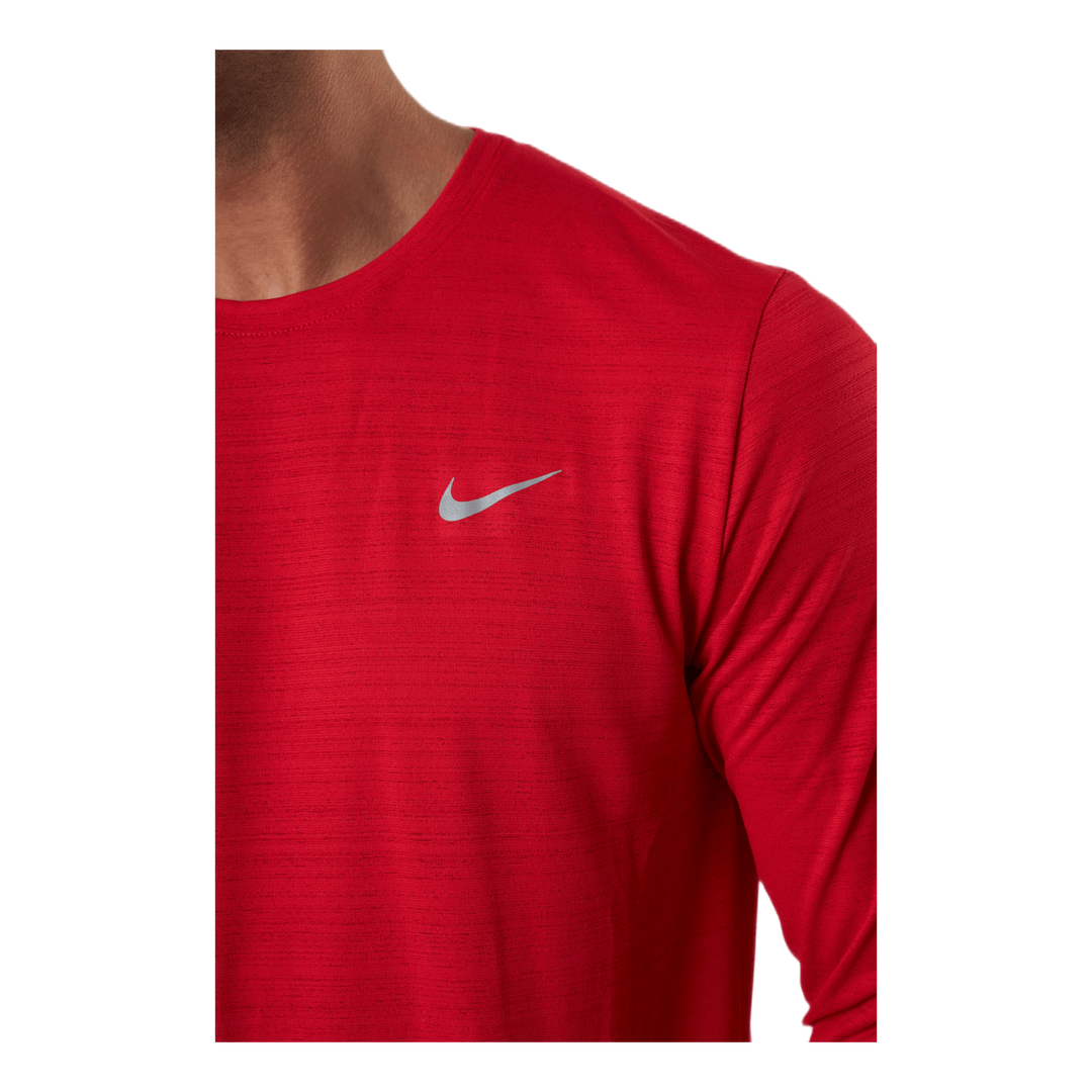 Dri-FIT Miler Top LS Silver/Red