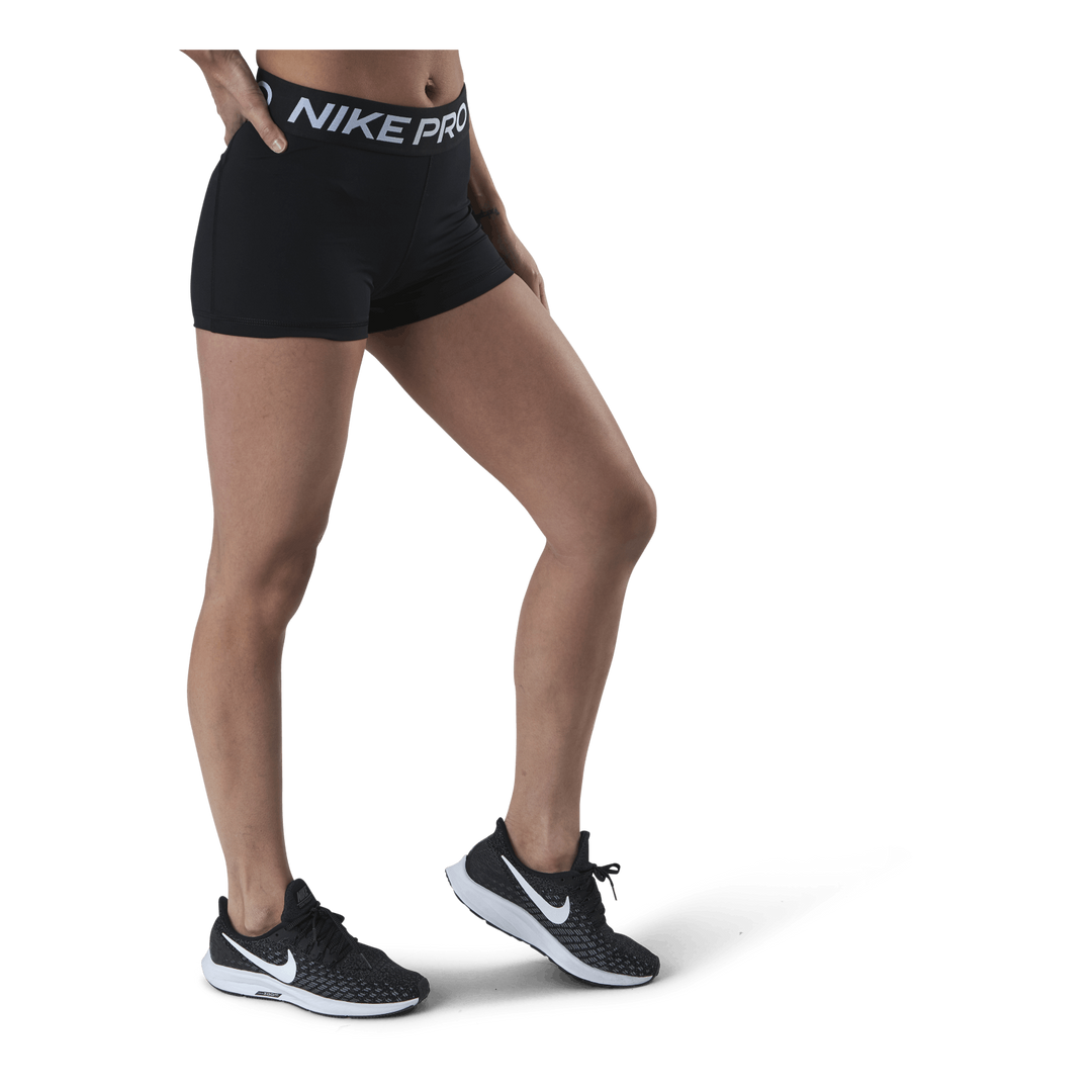 Nike Pro Women's 3" Shorts BLACK/WHITE