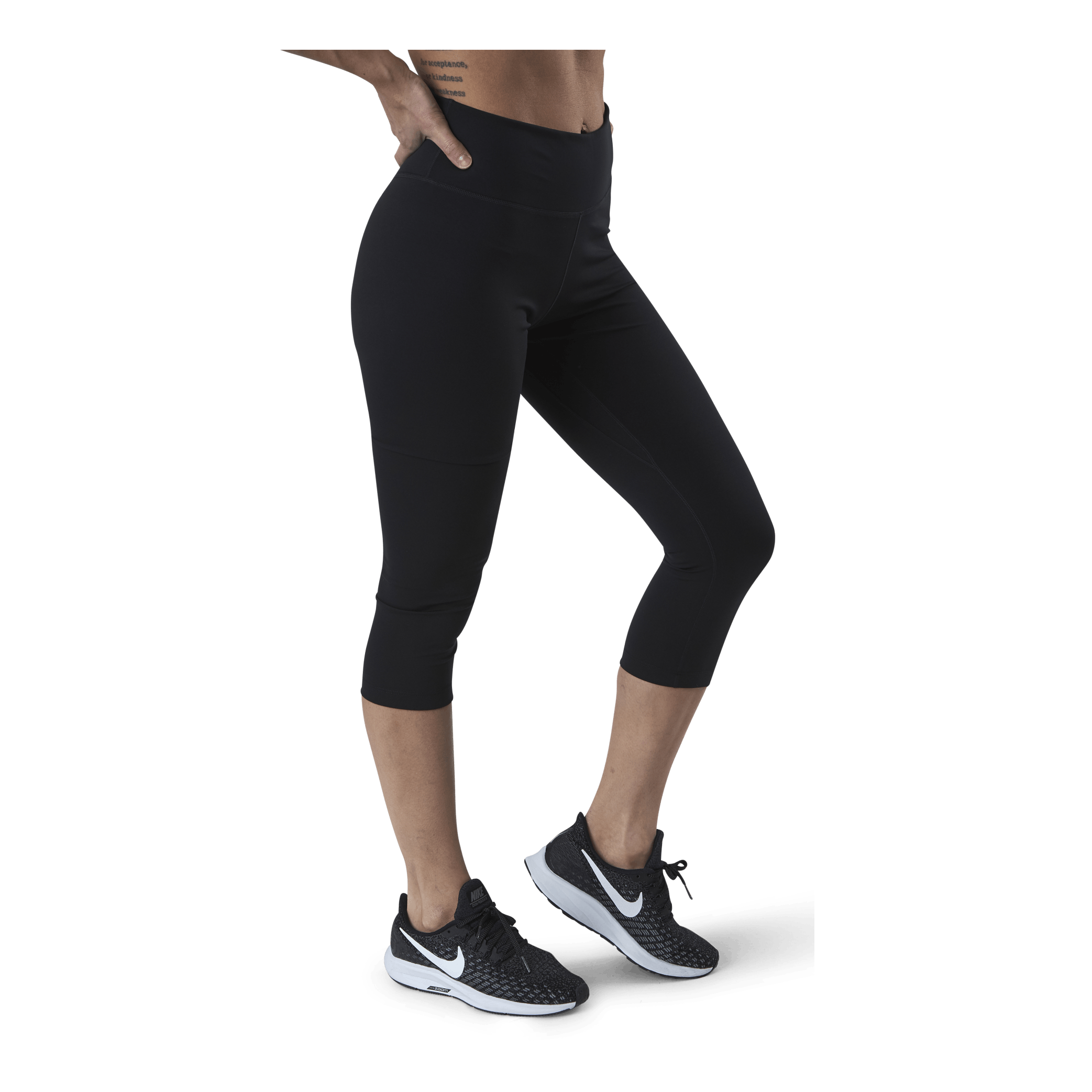nike training one tight capri legging in black