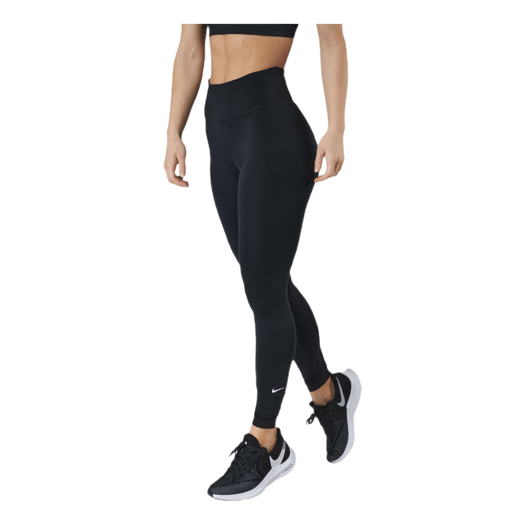 Nike Dri-FIT One Women's Mid-Rise Leggings BLACK/WHITE –