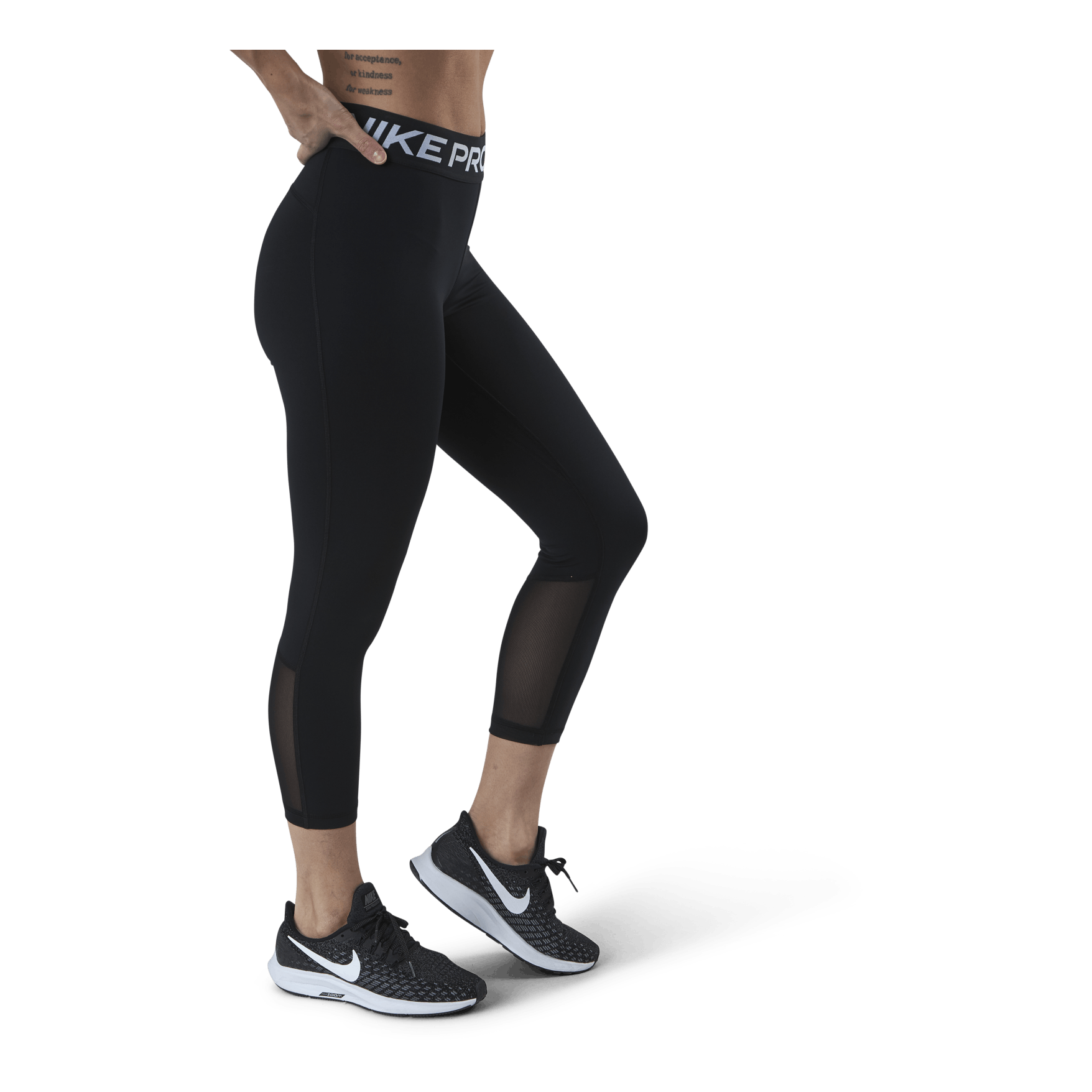 black nike cropped leggings