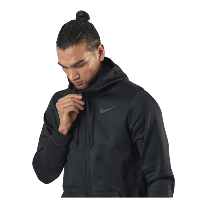 Therma Full-Zip Hood Black/Grey