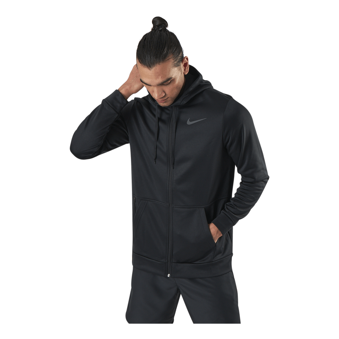 Therma Full-Zip Hood Black/Grey