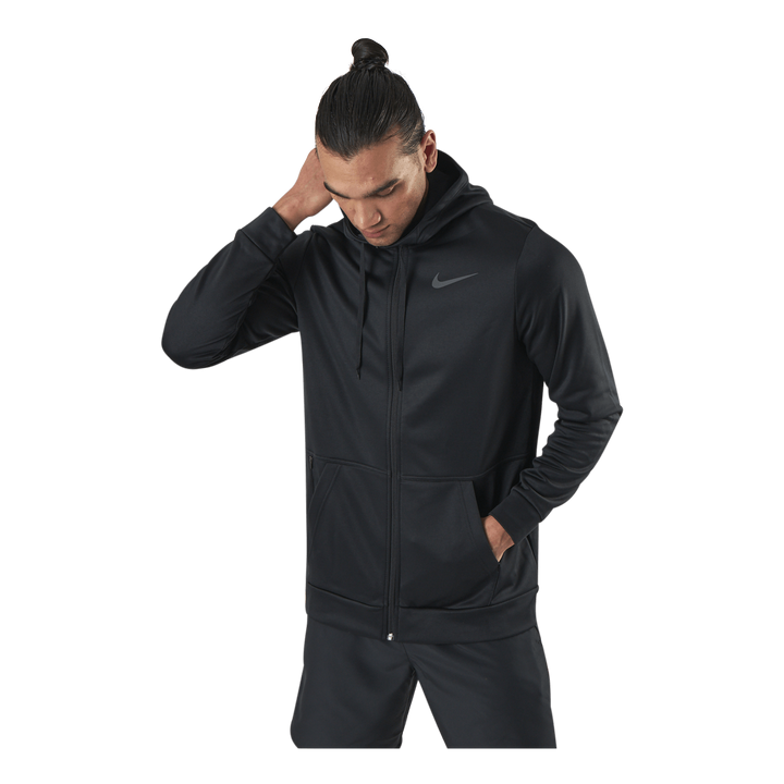 Therma Full-Zip Hood Black/Grey