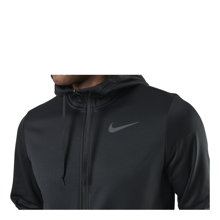 Therma Full-Zip Hood Black/Grey