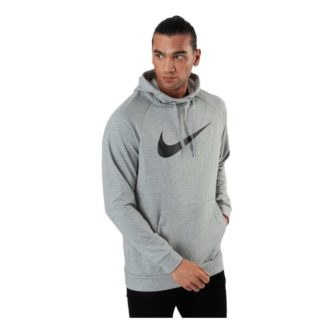 Dri FIT Men s Pullover Training Hoodie DK GREY HEATHER BLACK