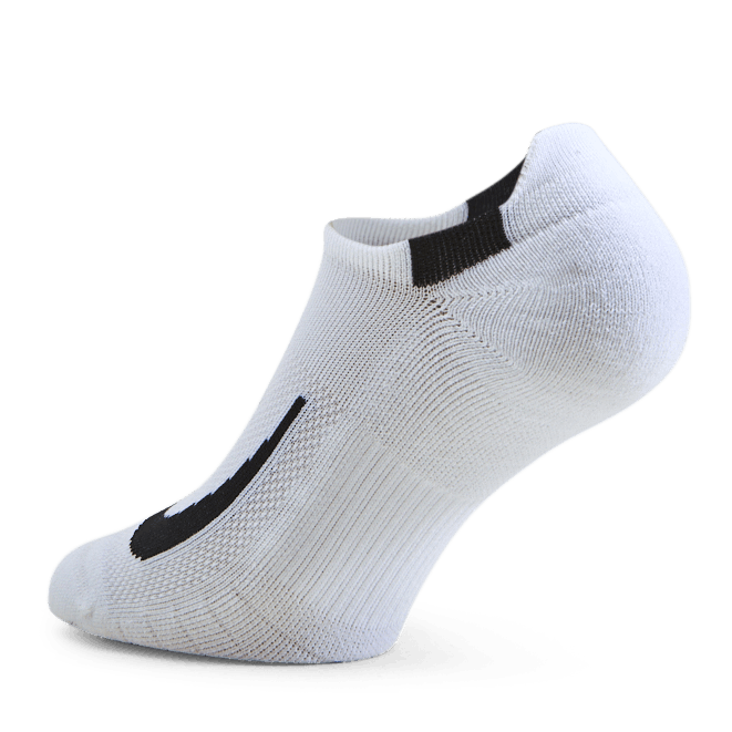 Multiplier Running No-Show Socks (2 Pairs) WHITE/BLACK