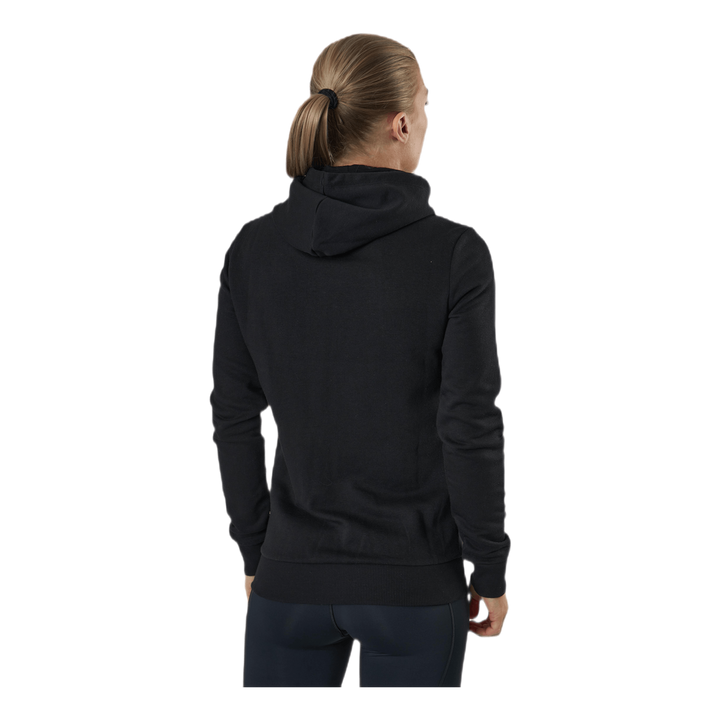 Essential Small Logo Full-Zip Hoodie Tr Black