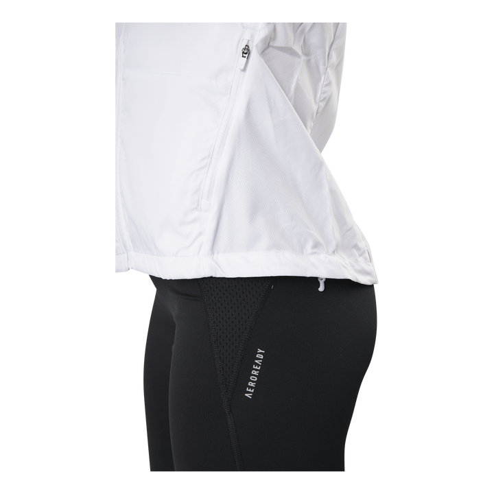 Adidas Marathon Jacket 3 Stripe Women White