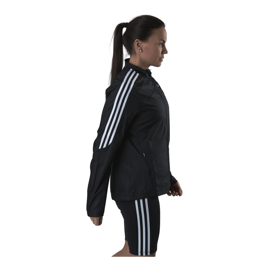 Adidas Marathon Jacket 3 Stripe Women Black