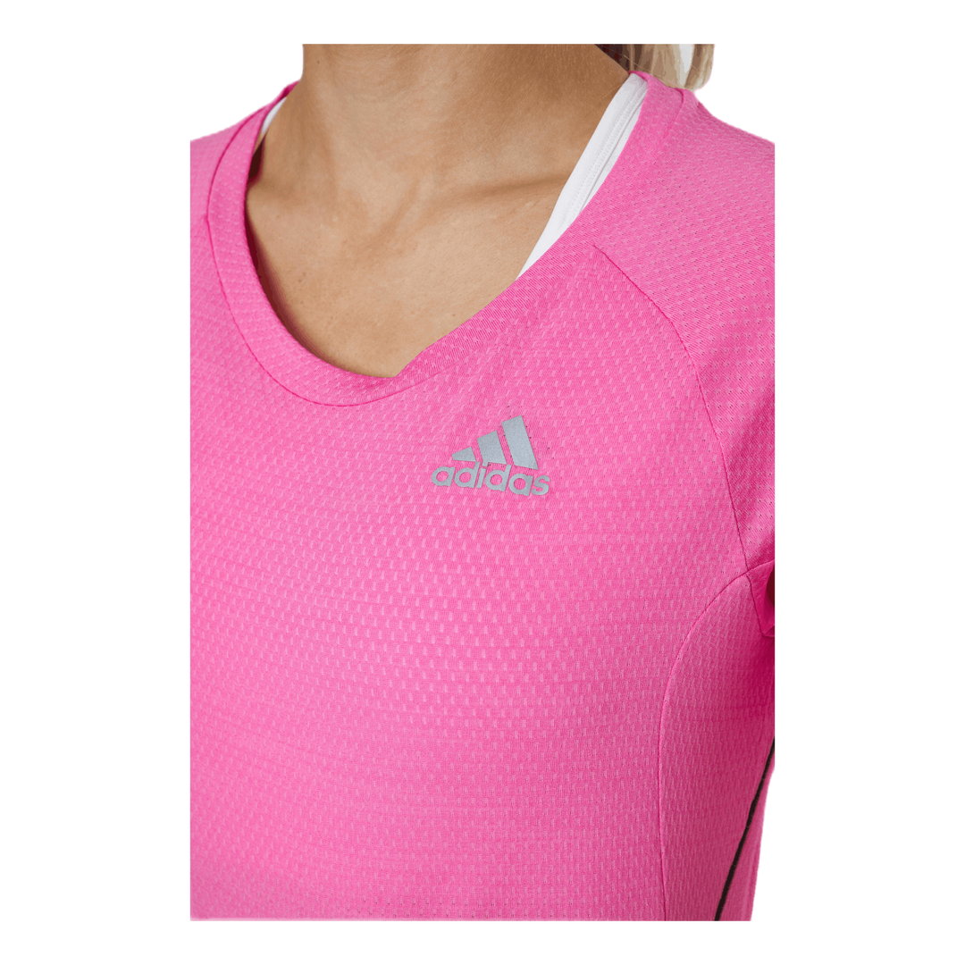 Adidas Runner Tee Women Screaming Pink