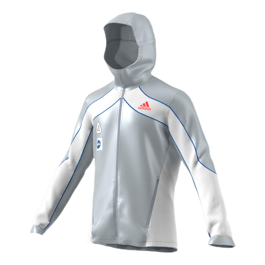 Adidas Marathon Space Race Jacket  Men Matte Silver / White