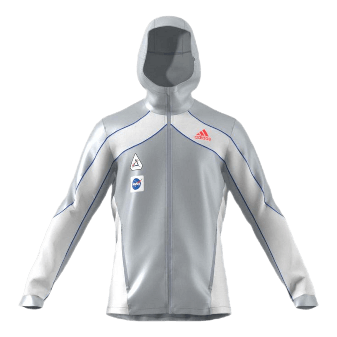 Adidas Marathon Space Race Jacket  Men Matte Silver / White