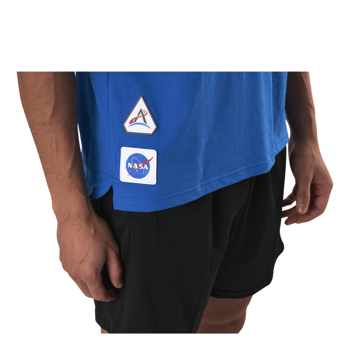 Run It Space Race Tee Soft M Football Blue