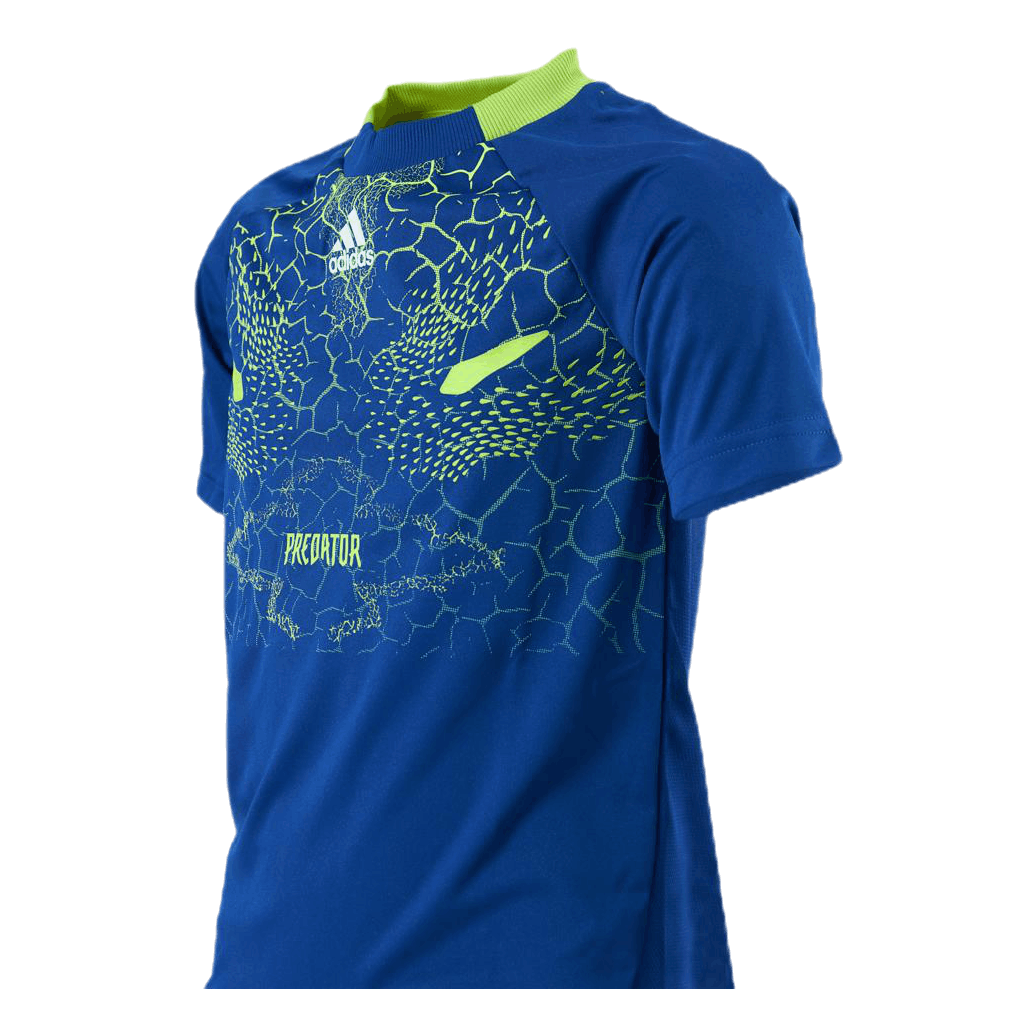 Boys Predator Aeroready Football T-Shirt Team Royal Blue / Semi Solar Yellow