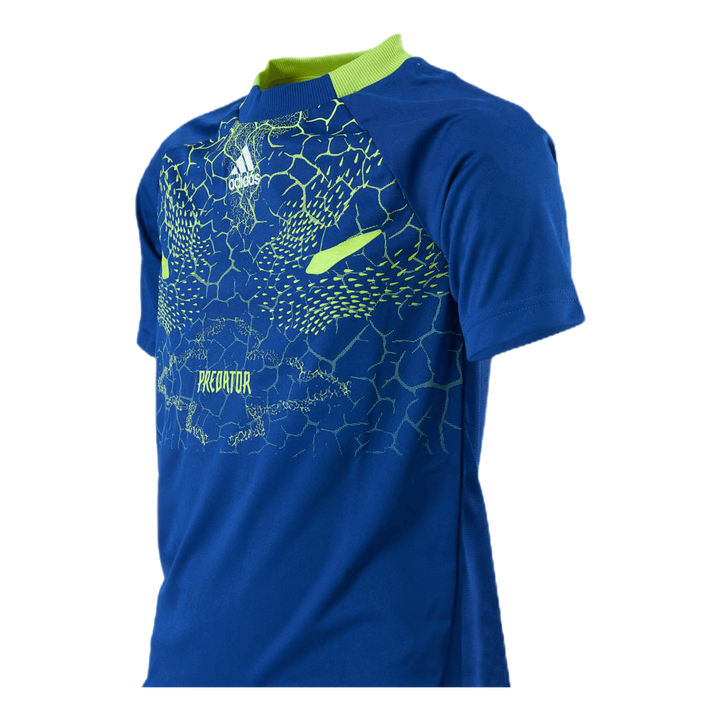 Boys Predator Aeroready Football T-Shirt Team Royal Blue / Semi Solar Yellow