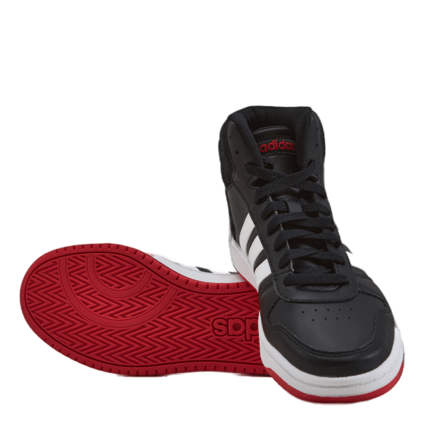 adidas Hoops Mid 2.0 K Core Black Cloud White Vivid Red Sportamore