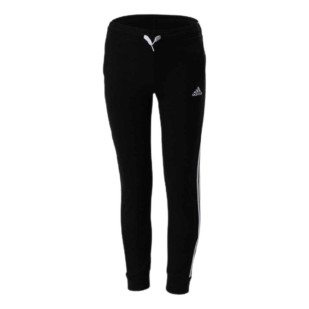 Adidas Girls Essentials 3 Stripes Ft Pant Black / White