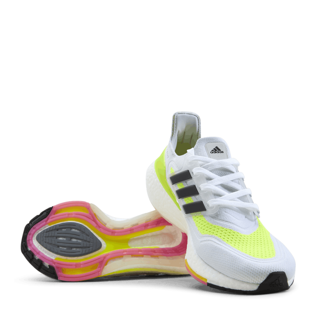 Ultraboost 21 Shoes Cloud White / Core Black / Solar Yellow