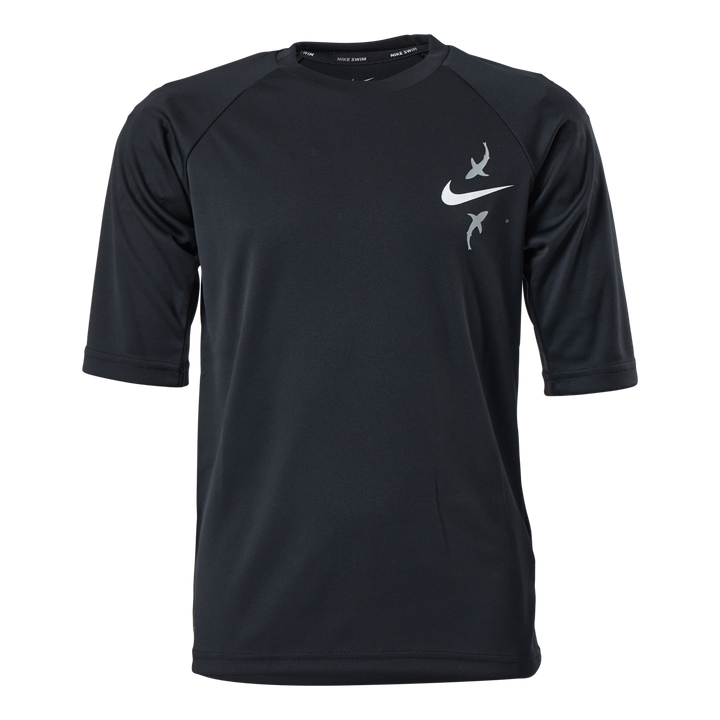 Junior Short Sleeve Hydroguard Shark Black