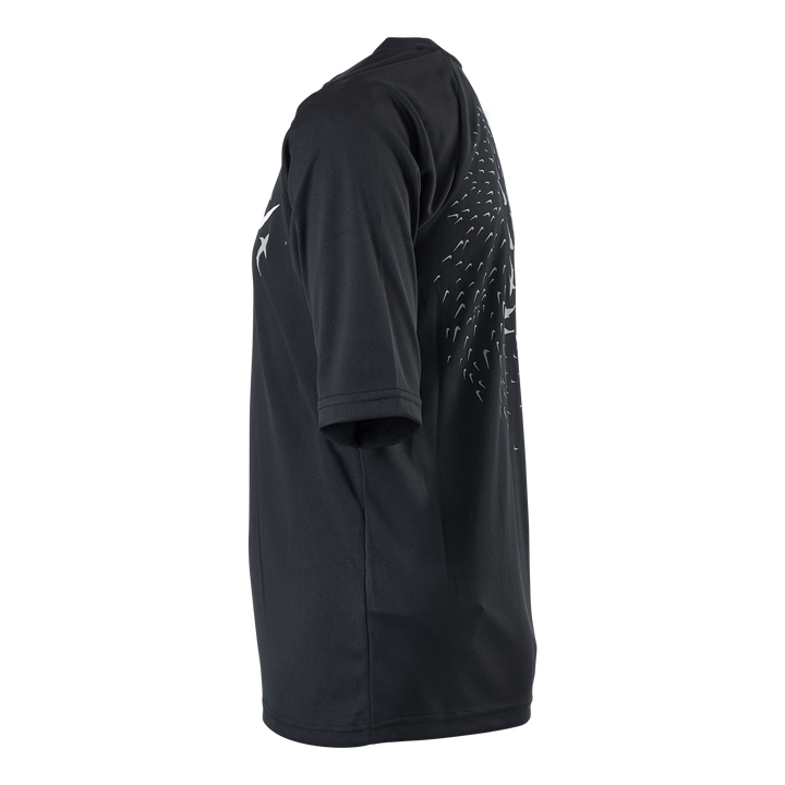 Junior Short Sleeve Hydroguard Shark Black