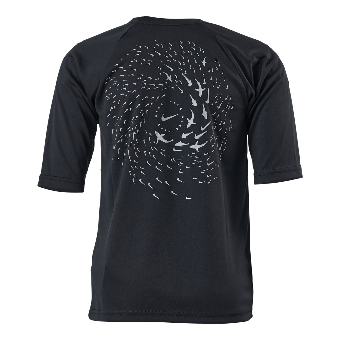 Junior Short Sleeve Hydroguard Shark Black