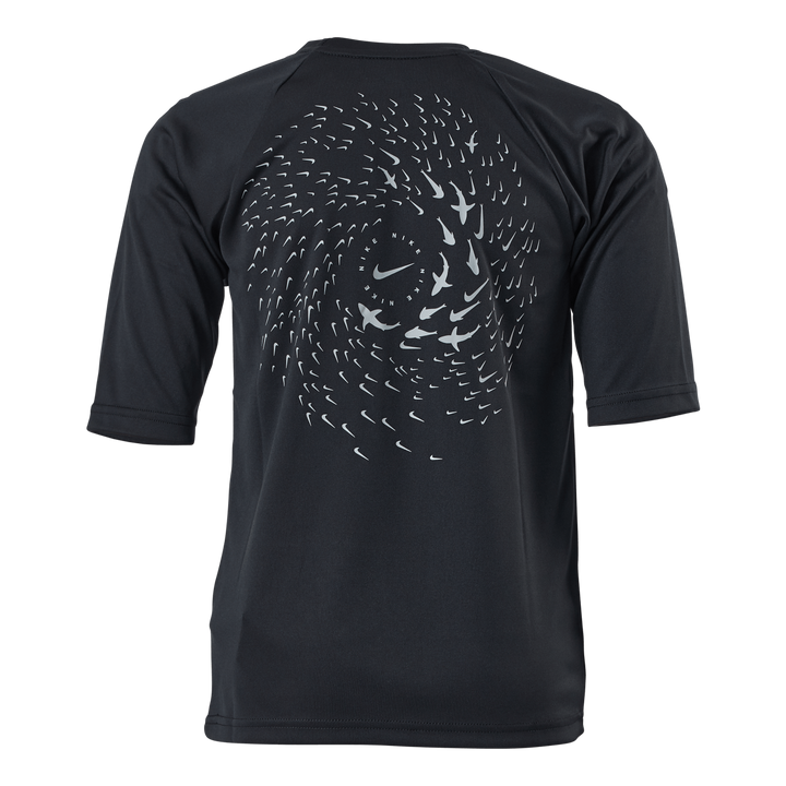 Junior Short Sleeve Hydroguard Shark Black