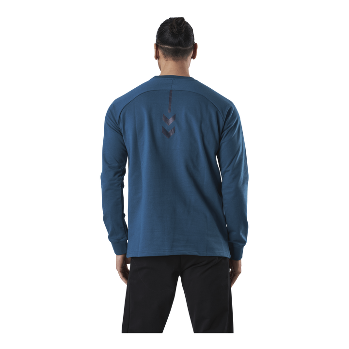 Cotton Sweatshirt Blue/Grey