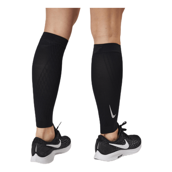 Zoned Support Calf Sleeves Black/Silver