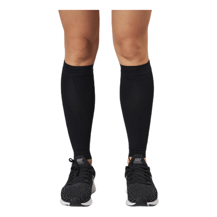 Zoned Support Calf Sleeves Black/Silver