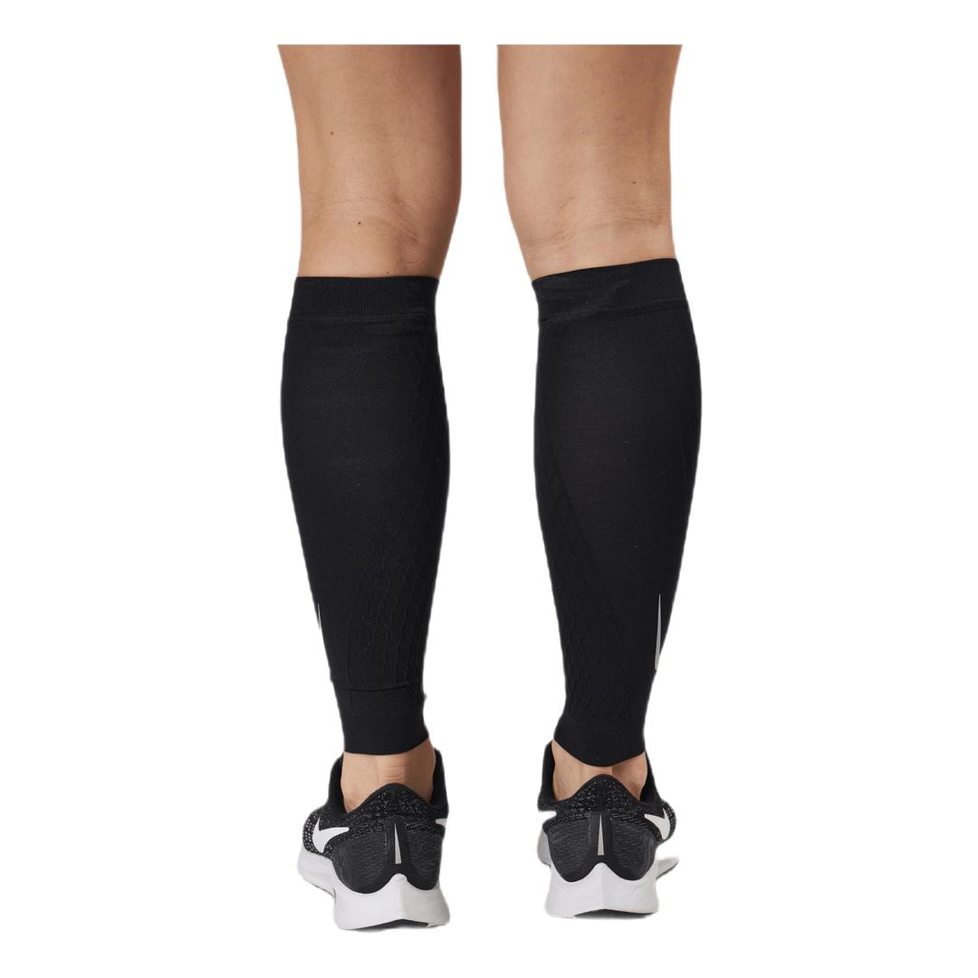 Zoned Support Calf Sleeves Black/Silver