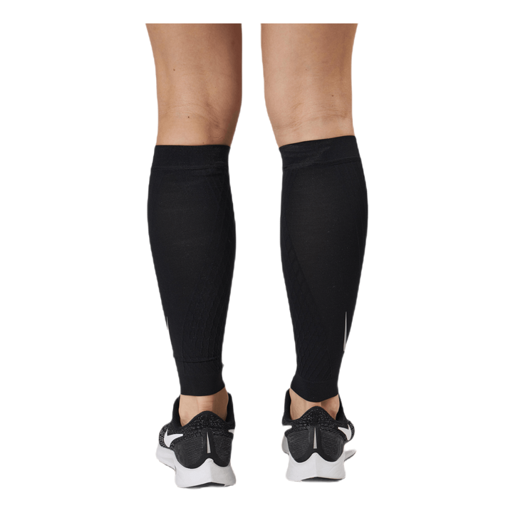 Zoned Support Calf Sleeves Black/Silver